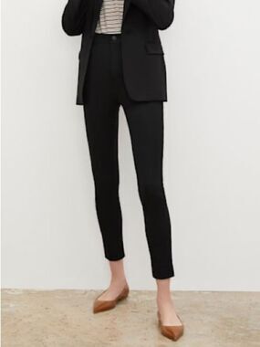 MM LaFleur Sammataro Better Than Denim Jeans Size 2 Black Skinny Ankle Pants